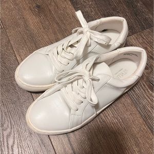 White stylish sneakers